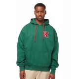 Ανδρική Μπλούζα Φούτερ KARL KANI RETRO PATCH OS HOODIE Πράσινο KM223-049-1-DAGREE  Εικόνα 