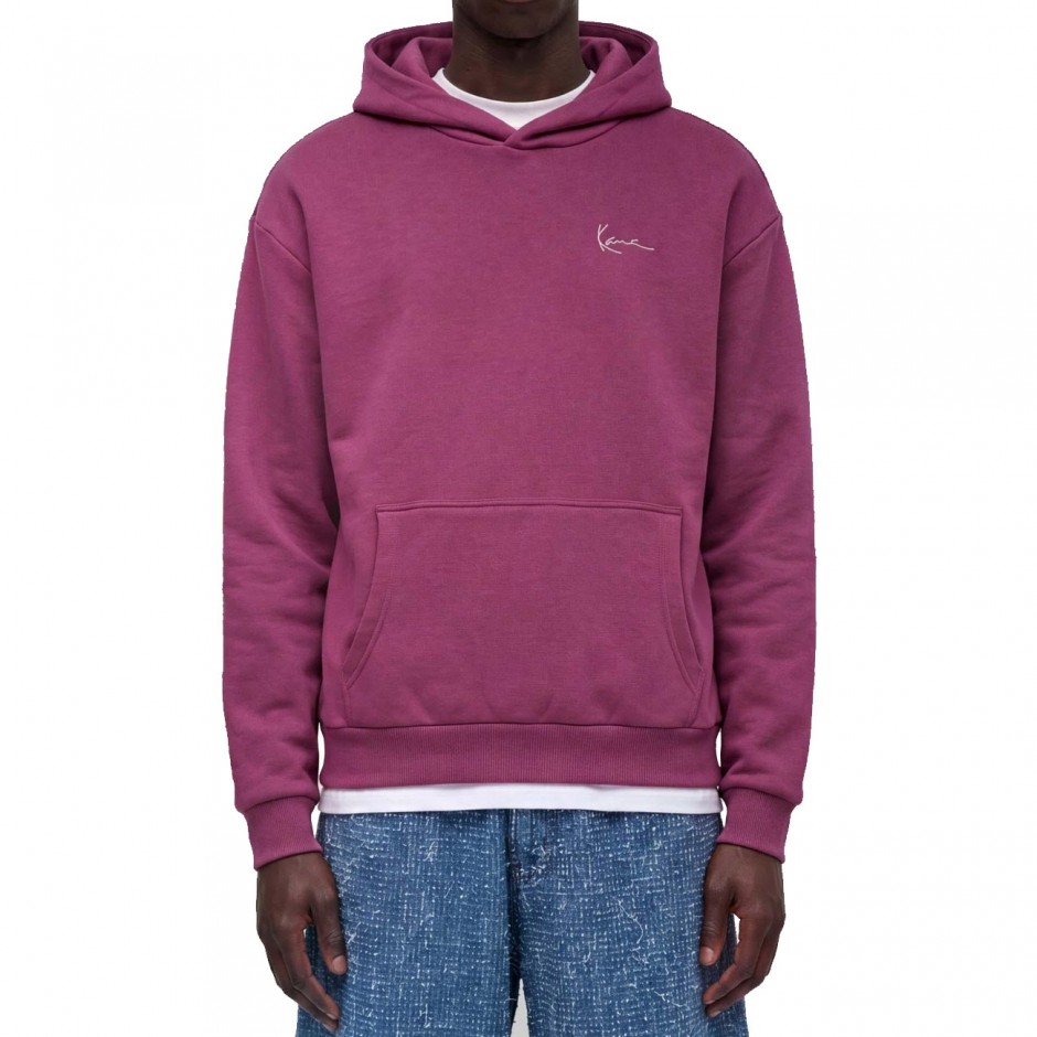 KARL KANI SIGNATURE HOOP OVERSIZED HOODIE KM263-035-2-VIOLET Purple