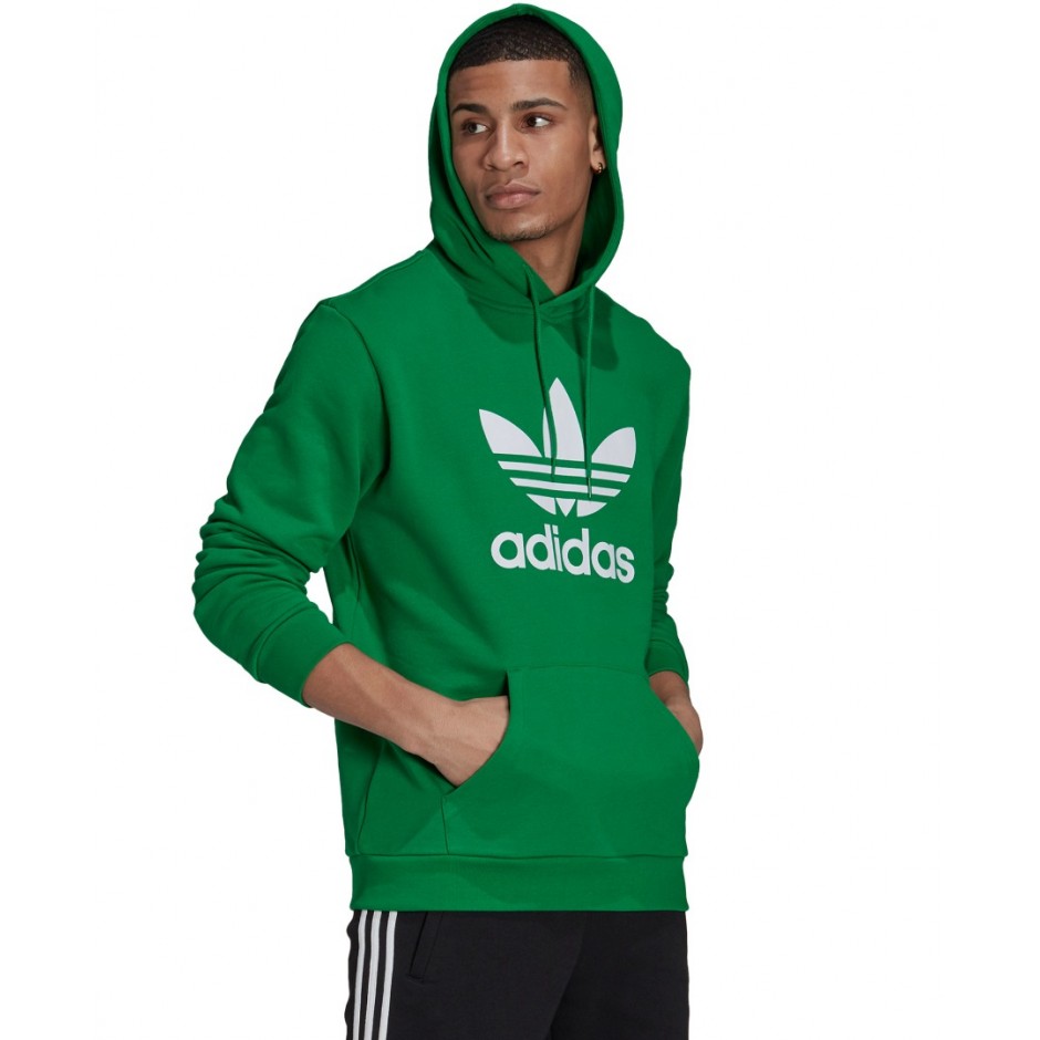 adidas Originals ADICOLOR CLASSICS TREFOIL HOODIE H06665 Green -  Sneakercage.gr