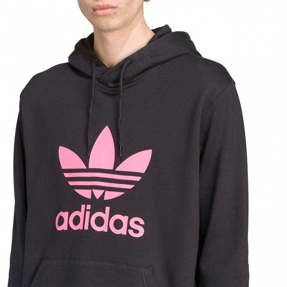 Ανδρικό Φούτερ Μαύρο - adidas Originals Adicolor Classics Trefoil