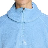 Ανδρική Μακρυμάνικη Μπλούζα Σιέλ - adidas Originals Borg Fleece Teamgeist 1/4 Zipper Εικόνα 2