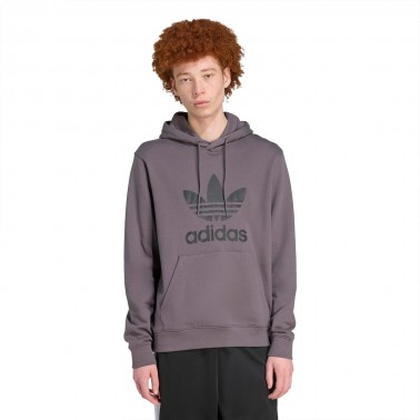 Ανδρικό Φούτερ Ανθρακί - adidas Originals Adicolor Classics Trefoil