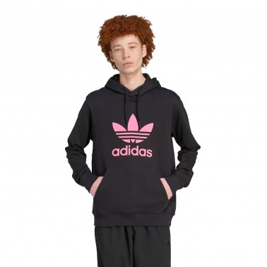 Ανδρικό Φούτερ Μαύρο - adidas Originals Adicolor Classics Trefoil