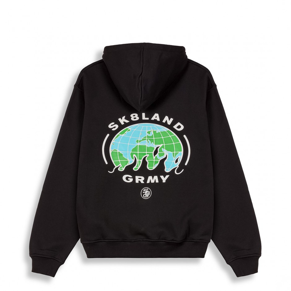 GRIMEY X SK8LAND VINTAGE HOODIE GCH620-BLK Black