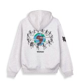 GRIMEY THE PLANET REGULAR HOODIE GCH651-SPG Grey Image 4
