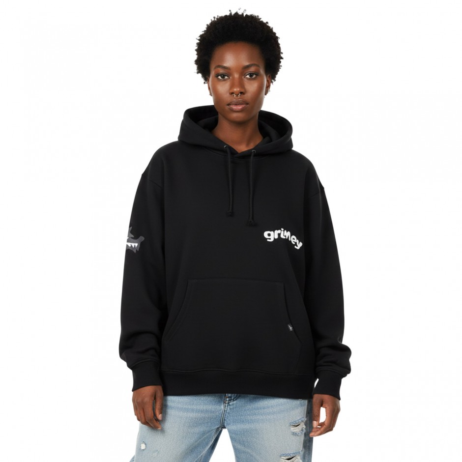 GRIMEY THE PLANET REGULAR HOODIE GCH651-BLK Black
