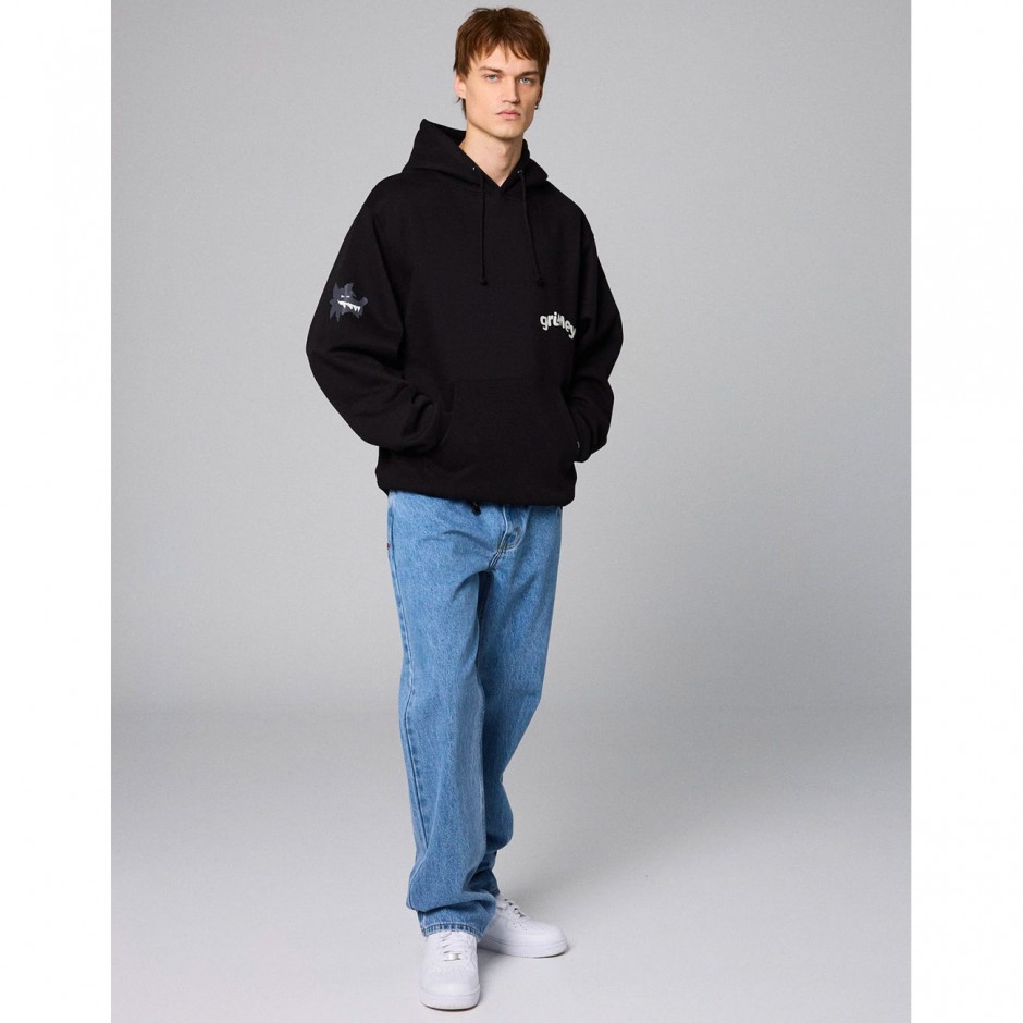 GRIMEY THE PLANET REGULAR HOODIE GCH651-BLK Black