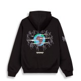 GRIMEY THE PLANET REGULAR HOODIE GCH651-BLK Black Image 5