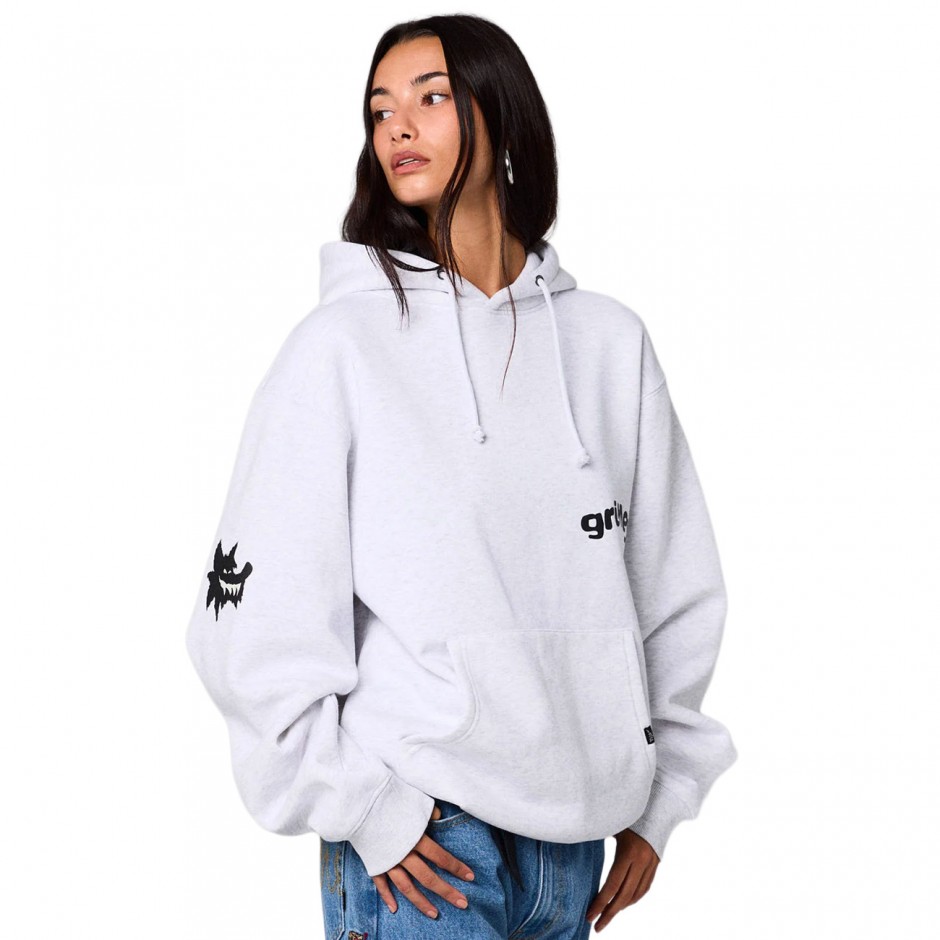 GRIMEY THE PLANET REGULAR HOODIE GCH651-SPG Grey