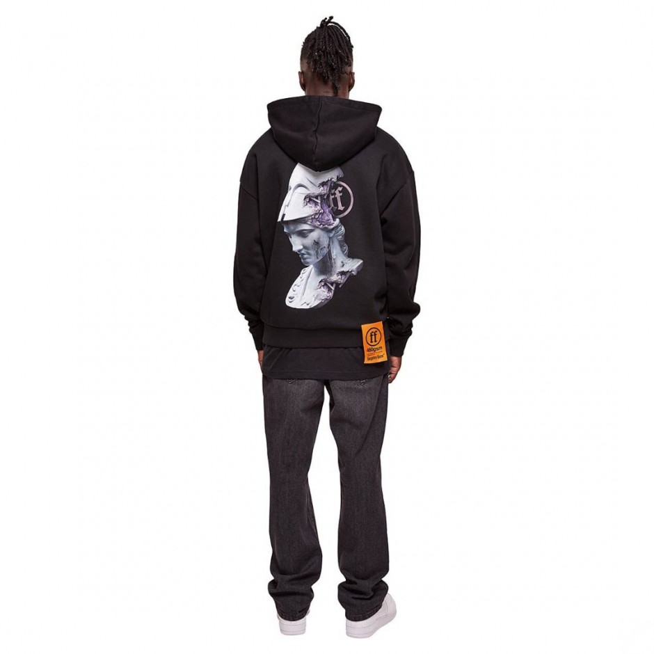 FORGOTTEN FACES ATHENA ULTRA HEAVY COTTON BOX HOODY FOF0022-BLACK Black