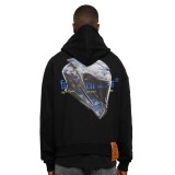 FORGOTTEN FORMEL ULTRA HEAVY COTTON BOX HOODY FOF0089-BLACK Black Image 0