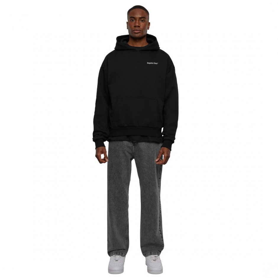 FORGOTTEN FORMEL ULTRA HEAVY COTTON BOX HOODY FOF0089-BLACK Black