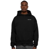 FORGOTTEN FORMEL ULTRA HEAVY COTTON BOX HOODY FOF0089-BLACK Black Image 