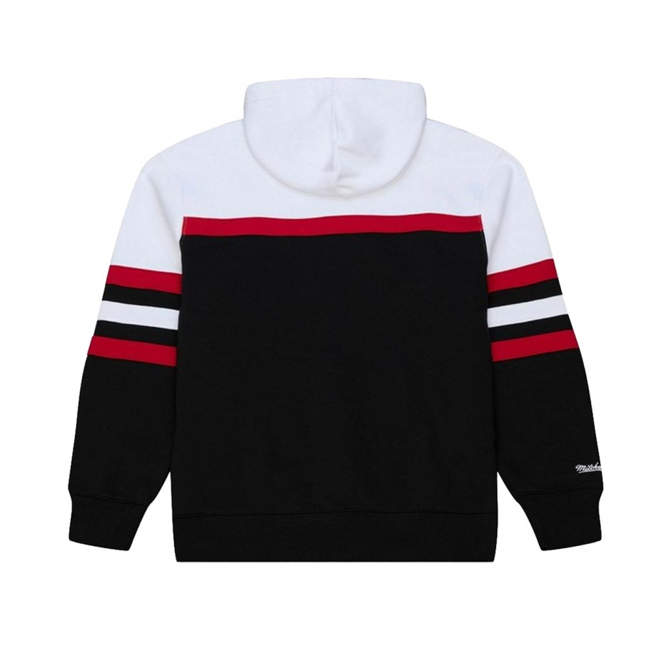 MITCHELL & NESS NBA TEAM COLOR HEAD COACH HOODIE CHICAGO BULLS TH16322-CBUBLCK-BLACK Black