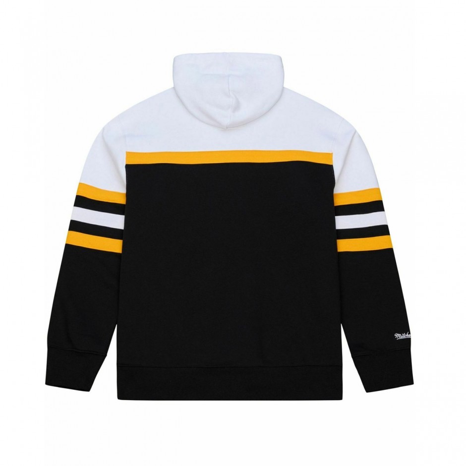 MITCHELL & NESS NBA TEAM COLOR HEAD COACH HOODIE LOS ANGELES LAKERS TH16322-LALBLCK-BLACK Black