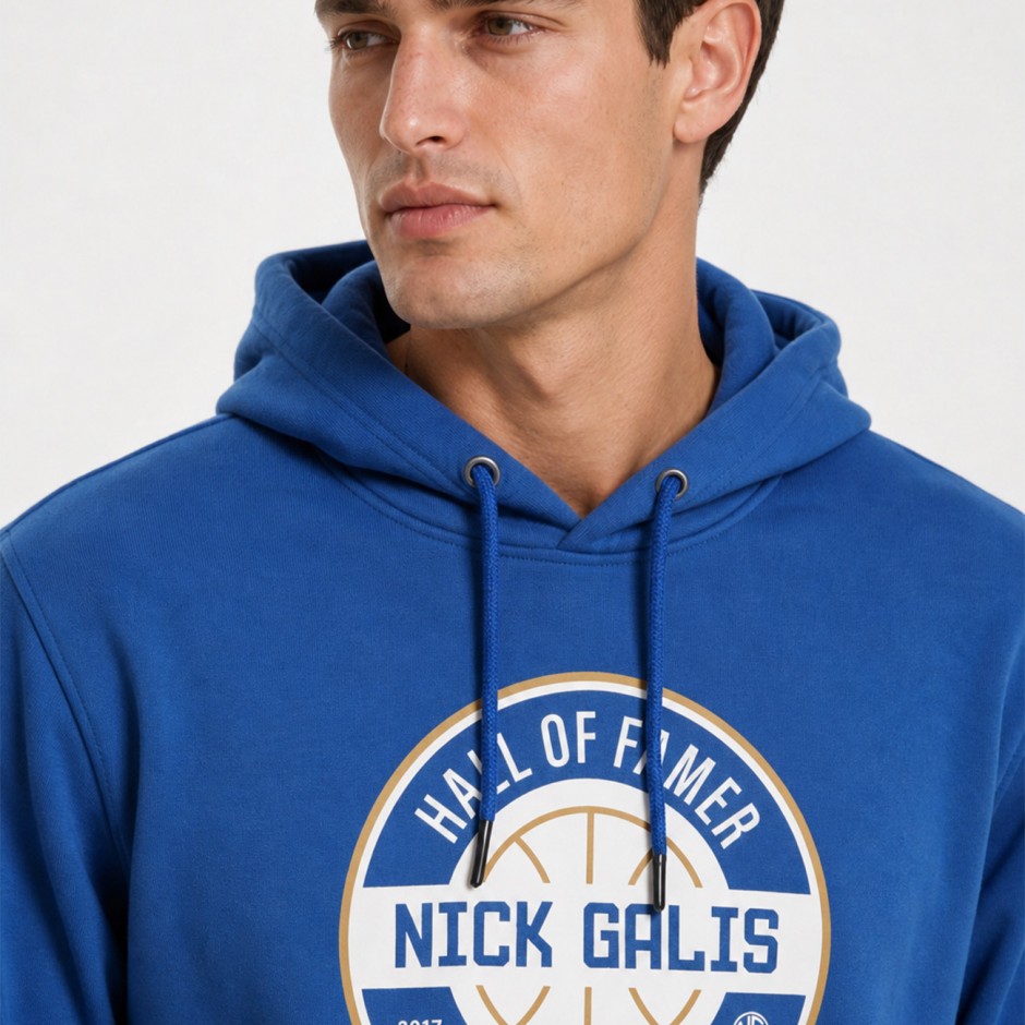 Men's Hoodie Royal Blue - Nick Galis 'Hall Of Famer'
