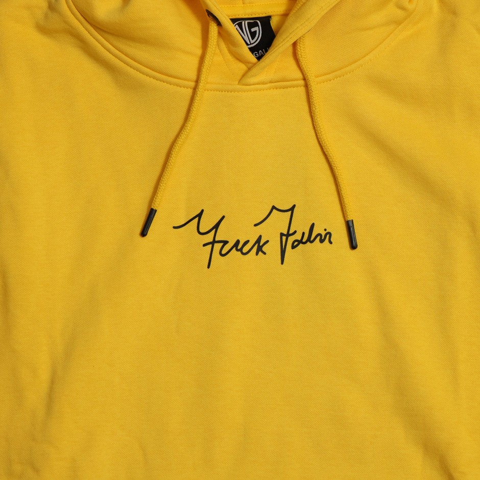 Men's Hoodie Yellow - Nick Galis 'Court Dreams' 