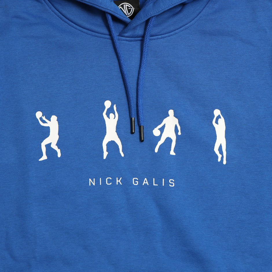 Men's Hoodie Royal Blue - Nick Galis 'Legend Moves' 
