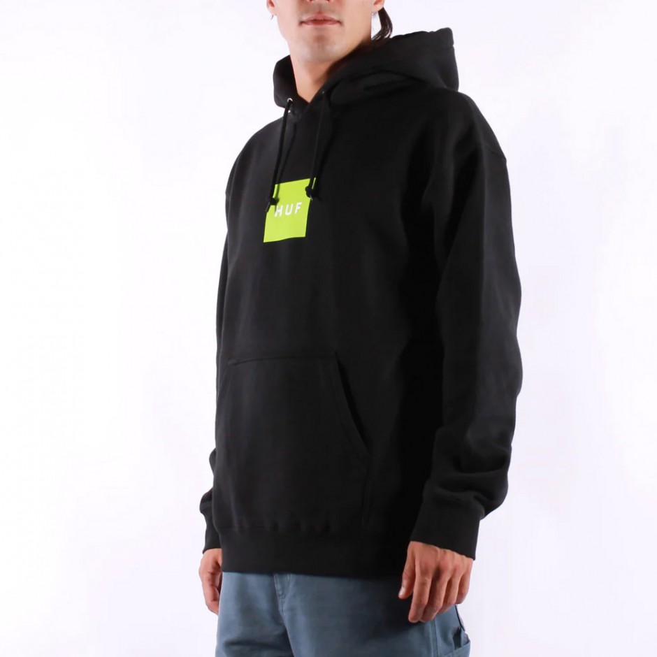HUF SET BOX P/O HOODIE PF00573-BLACK Black