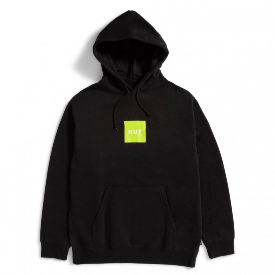 HUF SET BOX P/O HOODIE PF00573-BLACK Black