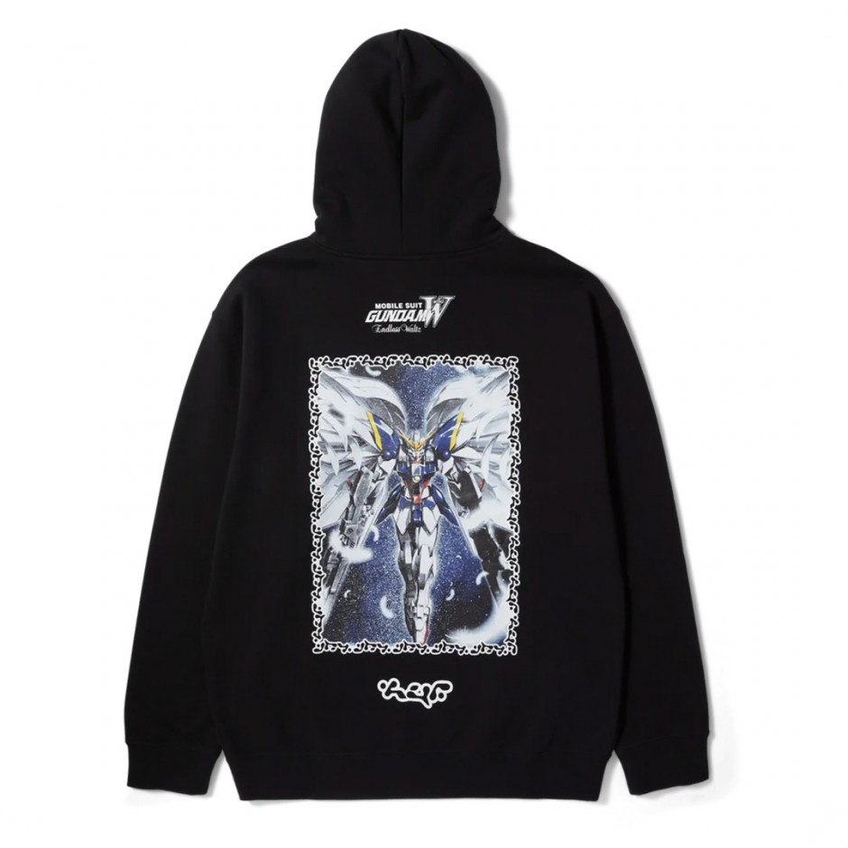 HUF x GUNDAM WING P/O HOODIE PF00669-BLACK Black