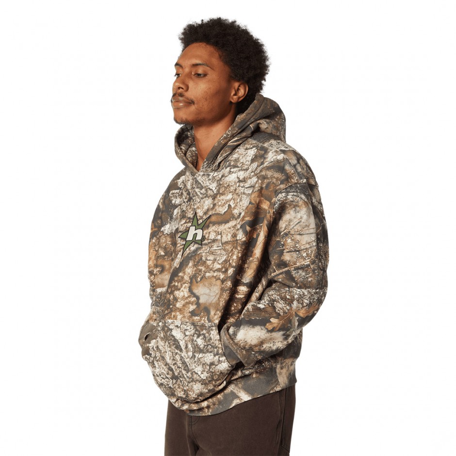 HUF X REALTREE HEAVYWEIGHT HOODIE FL00246-RLTRE Colorful