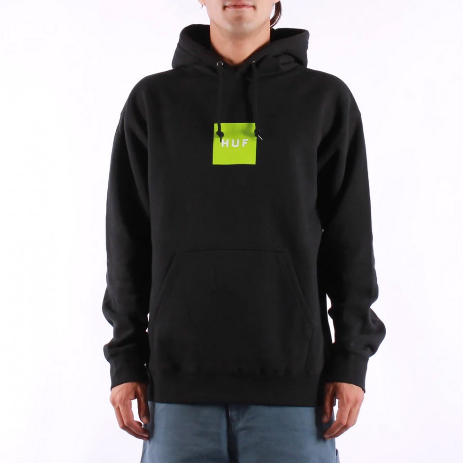 HUF SET BOX P/O HOODIE PF00573-BLACK Black