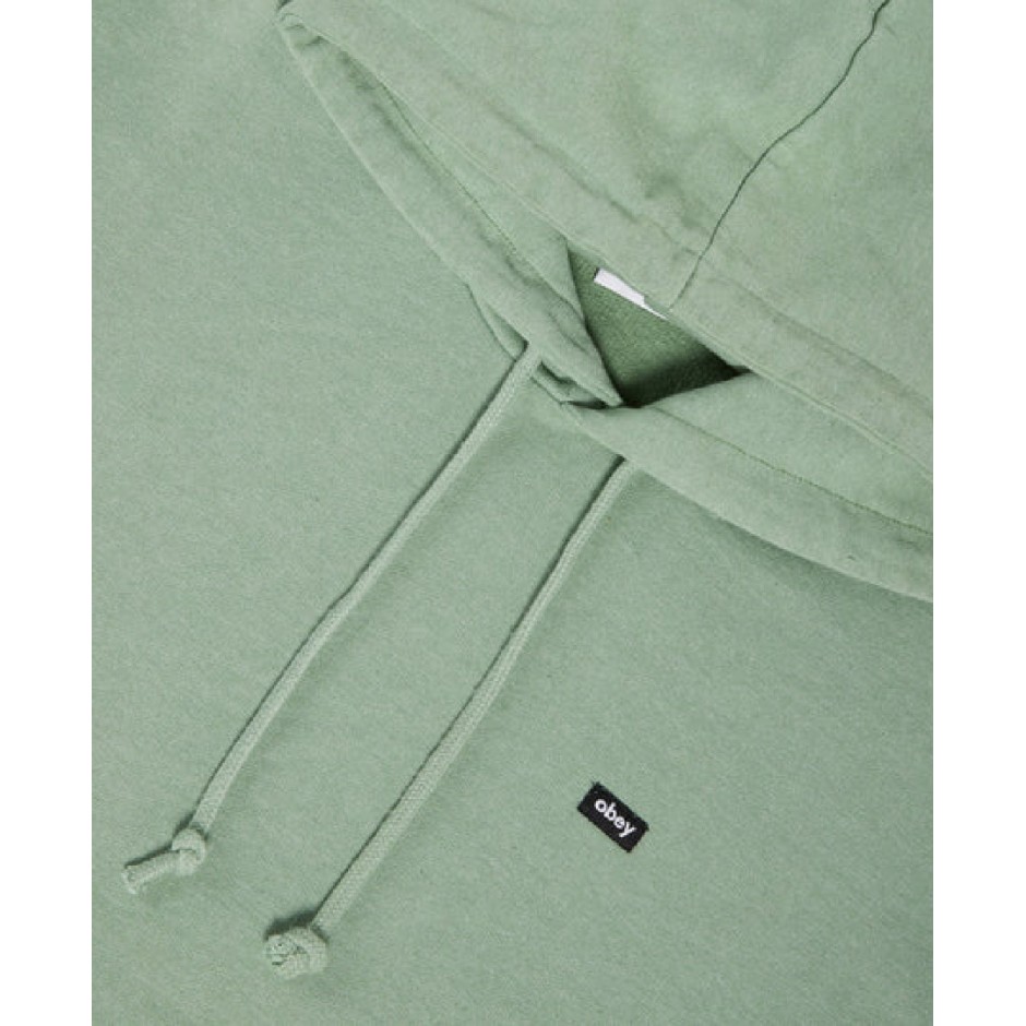 OBEY TIMELESS RECYCLED HEAVYWEIGHT HOOD FLEECE 112470159-JAD Petrol