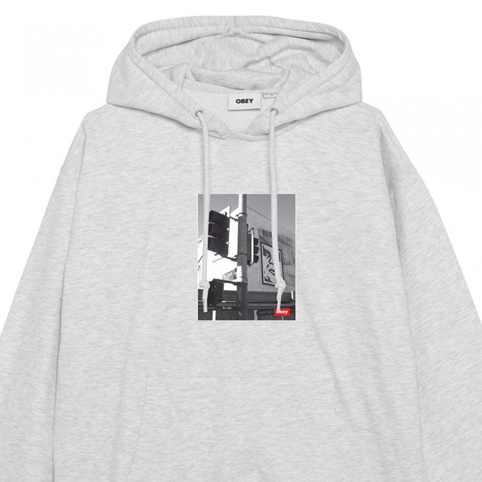 OBEY LOS ANGELES PHOTO FLEECE 112844230-HEA Grey