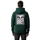 OBEY EYES ICON HOOD FLEECE 112843126-BTG Pine Image 0