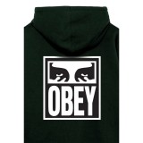 OBEY EYES ICON HOOD FLEECE 112843126-BTG Pine Image 1