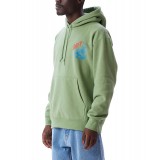 OBEY HAMMER GLOBE PREMIUM HOOD FLEECE 112843155-JAD Green Image 