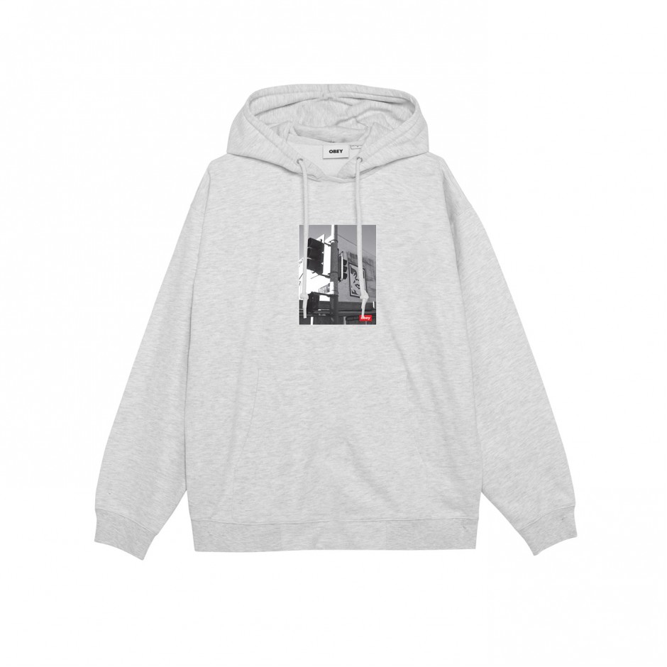 OBEY LOS ANGELES PHOTO FLEECE 112844230-HEA Grey
