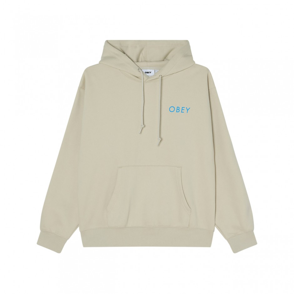 Men's Hoodie Beige - Obey Peace Brick 