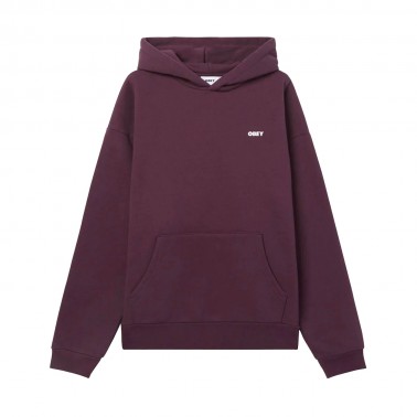 OBEY BOLD STAR EXTRA HEAVY HOOD FLEECE 112470224-WNT Βordeaux