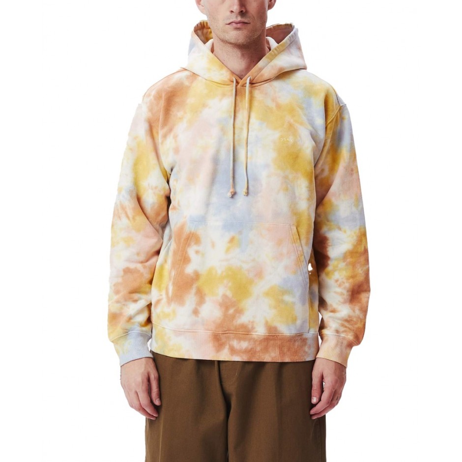 OBEY MINI BOLD RECYCLED TIE DYE PULLOVER HOOD 112470140-TOF Πολύχρωμο