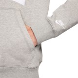 Ανδρική Μακρυμάνικη Μπλούζα Πόλο Γκρι - Nike Club Fleece Εικόνα 2