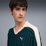 PUMA T7 RELAXED LONG SLEEVE POLO 634311-75 Green Image 1
