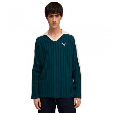 PUMA T7 RELAXED LONG SLEEVE POLO 634311-75 Green