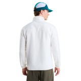 Ανδρική Μακρυμάνικη Μπλούζα Λευκή - The North Face Glacier 1/4 Zip Fleece Εικόνα 0