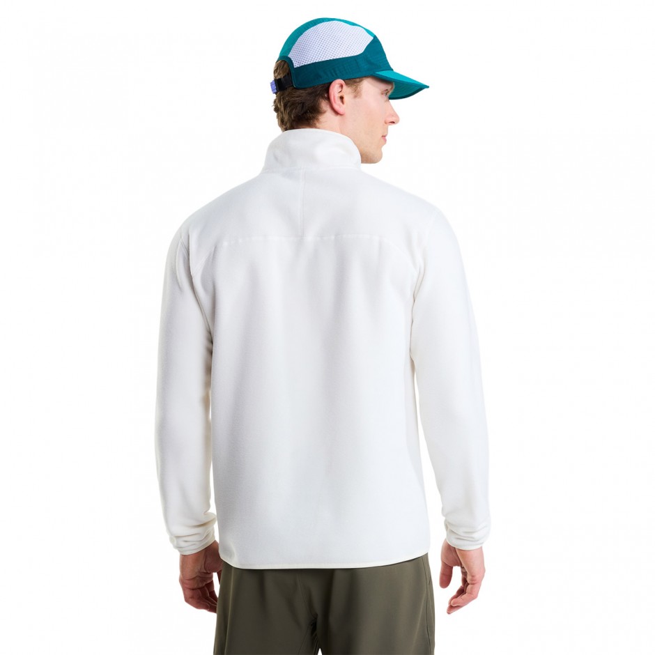 Ανδρική Μακρυμάνικη Μπλούζα Λευκή - The North Face Glacier 1/4 Zip Fleece