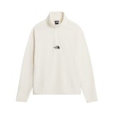 Ανδρική Μακρυμάνικη Μπλούζα Λευκή - The North Face Glacier 1/4 Zip Fleece Εικόνα 2