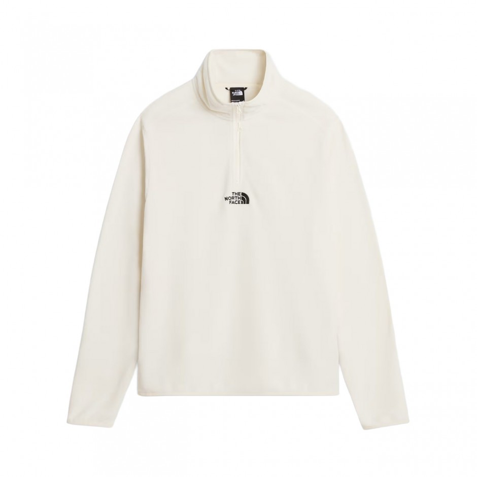 Ανδρική Μακρυμάνικη Μπλούζα Λευκή - The North Face Glacier 1/4 Zip Fleece
