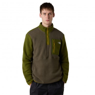 Ανδρική Μακρυμάνικη Μπλούζα Χακί - The North Face Yumiori 1/4 Zip