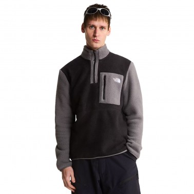 Ανδρική Μακρυμάνικη Μπλούζα Μαύρη - The North Face Yumiori 1/4 Zip
