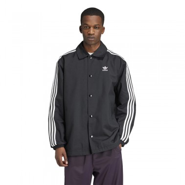 Ανδρικό Μπουφάν Μαύρο - adidas Originals Adicolor Mesh Coach Jacket