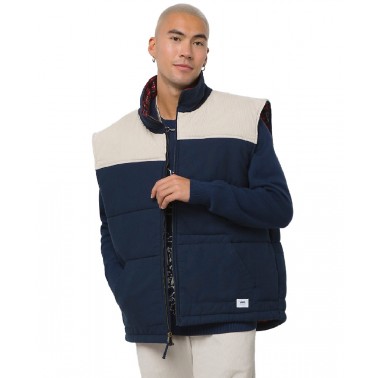 Ανδρικό Αμάνικο Μπουφάν VANS ANAHEIM VEST ANAHEIM Μπλε 