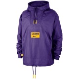 Ανδρικό Μπουφάν Μωβ - Nike Los Angeles Lakers Club Courtside Εικόνα 