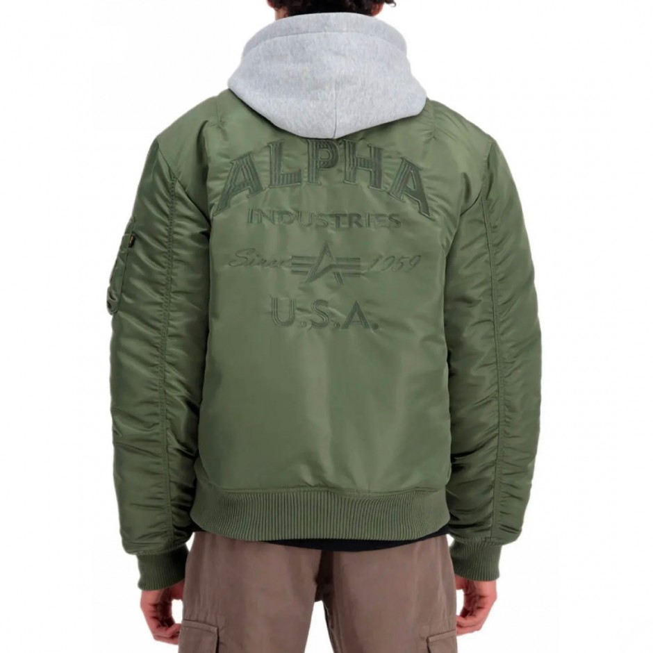 ALPHA INDUSTRIES MA-1 ZH BACK EMB 138105-01 Κhaki
