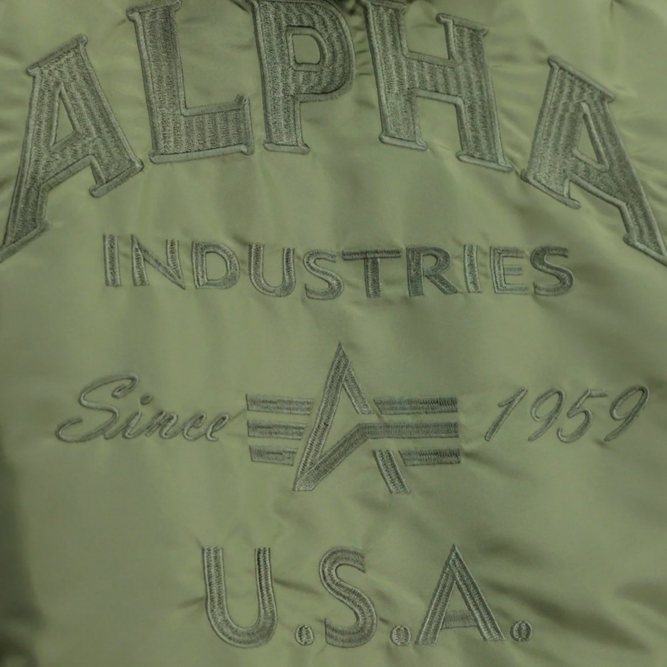 ALPHA INDUSTRIES MA-1 ZH BACK EMB 138105-01 Κhaki
